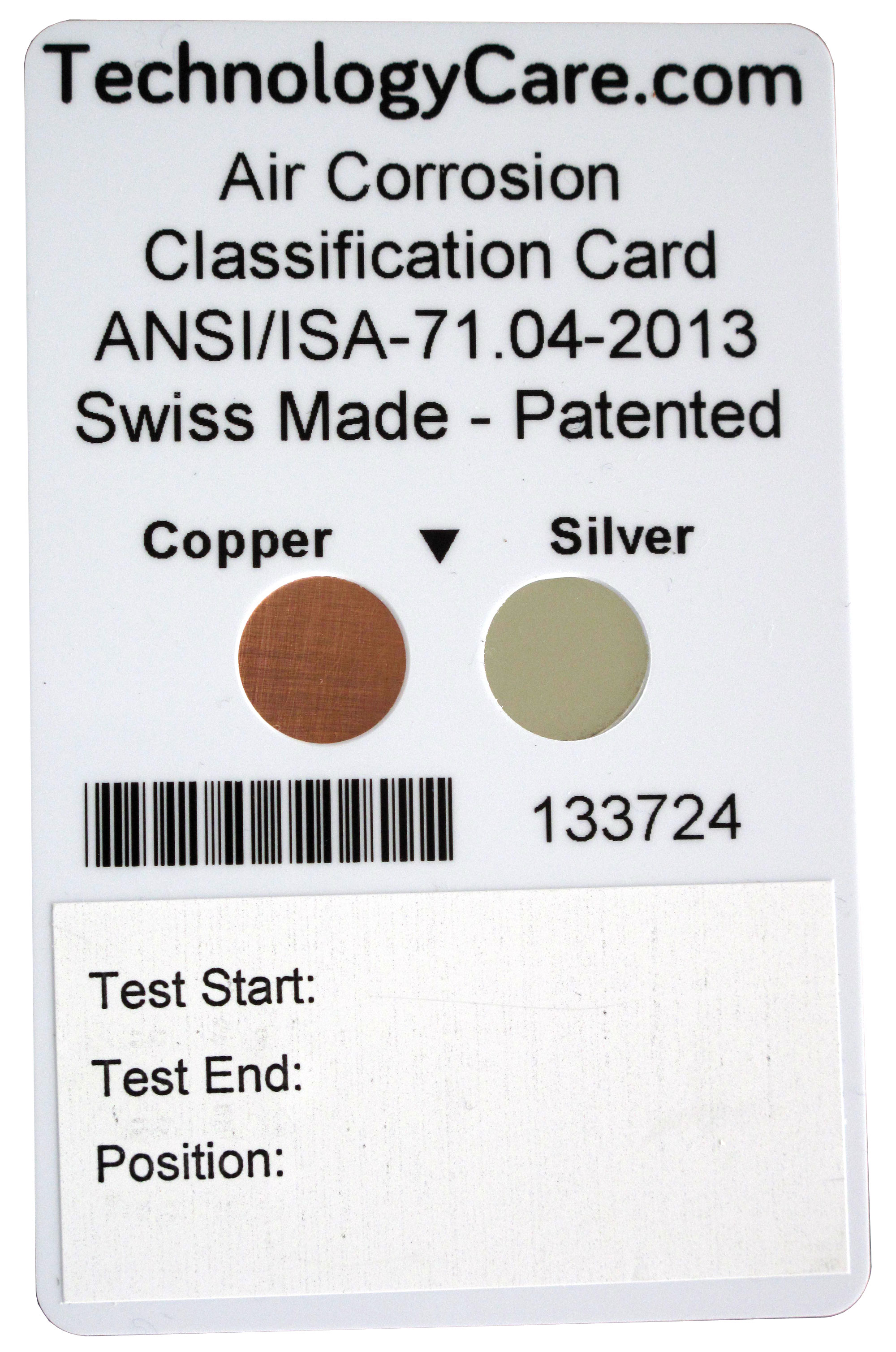 Corrosion Classification Card